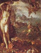 Joachim Wtewael Perseus and Andromeda painting
